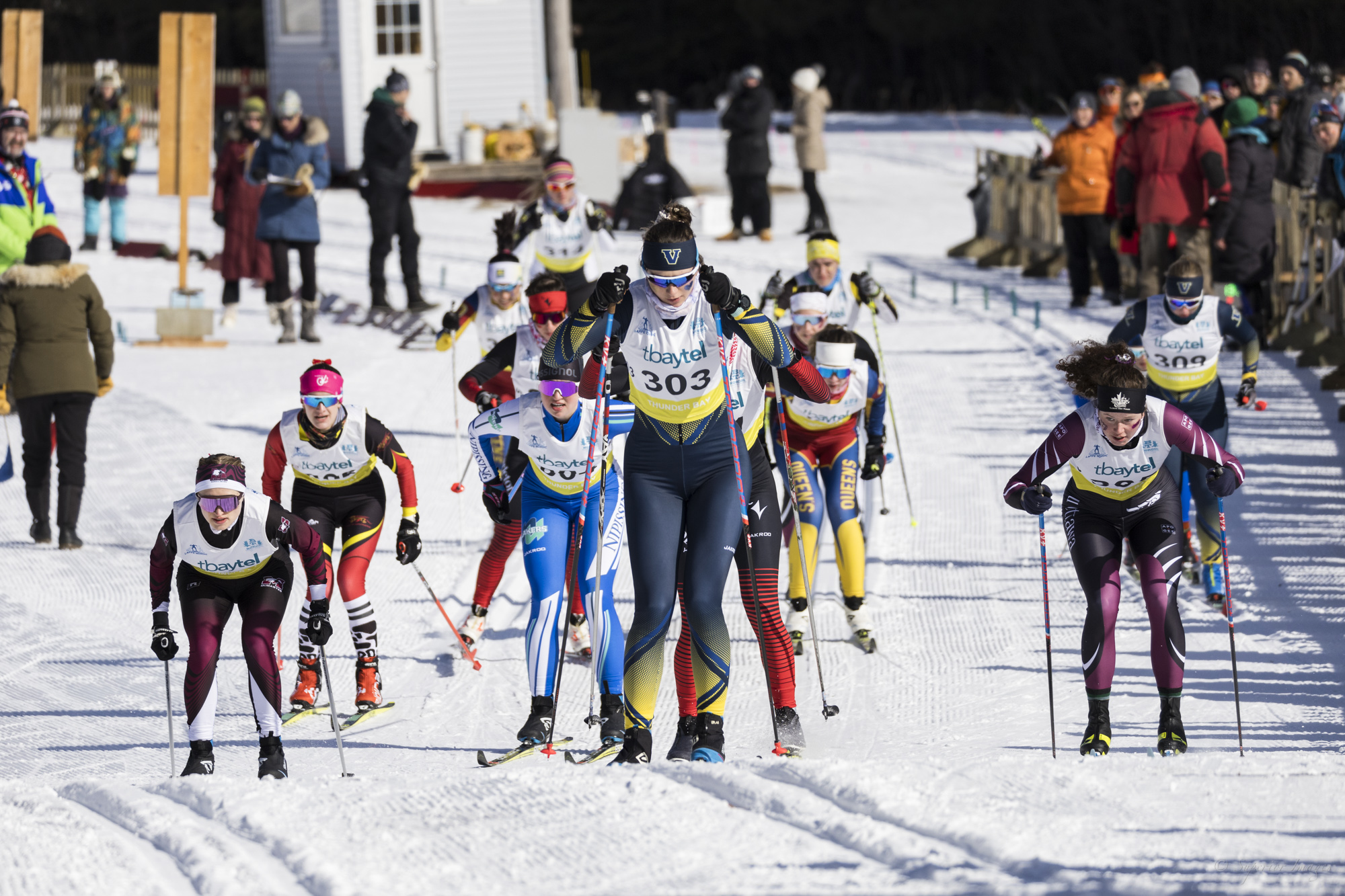 Women's Nordic Team during a relay at the OUA Championships - Jarron Childs